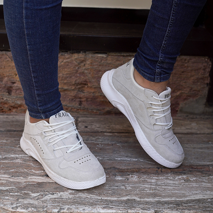 کفش مردانه طوسی مدل Jamin