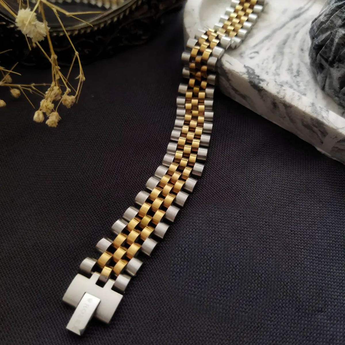 دست بند دو رنگ مدل Rolex