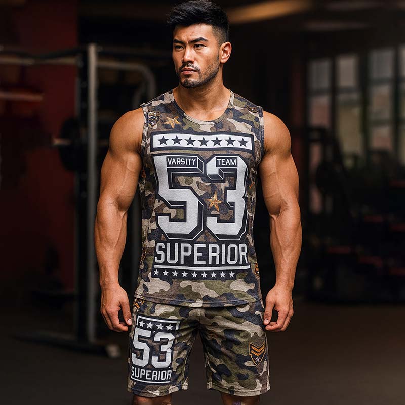 ست رکابی شلوارک مردانه مدل 53